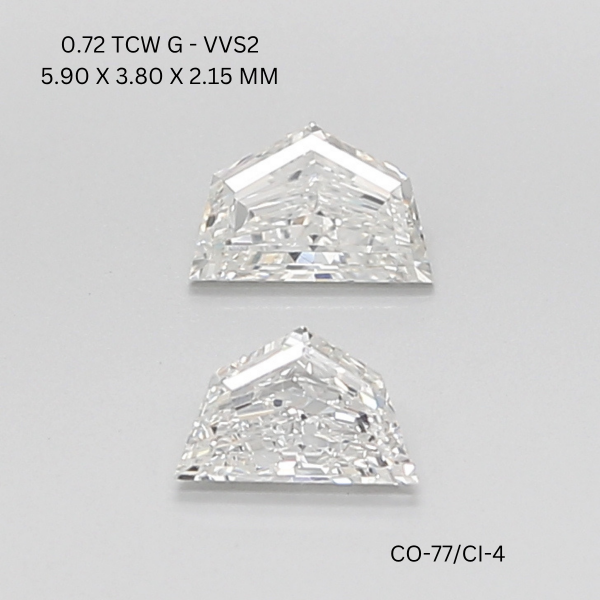 0.72 CT G VVS2 CADILLAC diamond Pairs Inventory