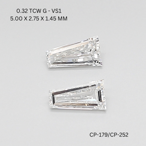 0.32 CT G VS1 TAPER diamond Pairs Inventory