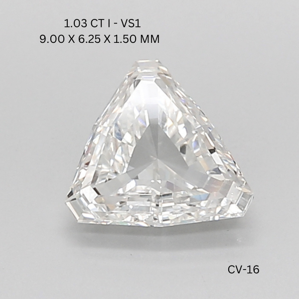 1.08 CT G SI1 TRIANGULAR diamond Fancy Shape