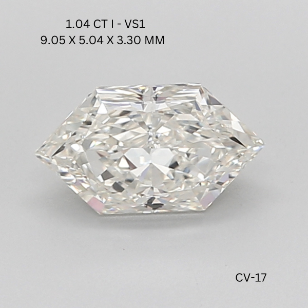 1.04 CT I VS1 HEXAGONAL diamond Fancy Shape