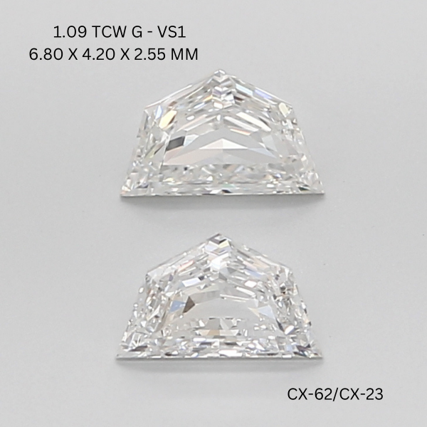 1.09 CT G VS1 CADILLAC diamond Pairs Inventory