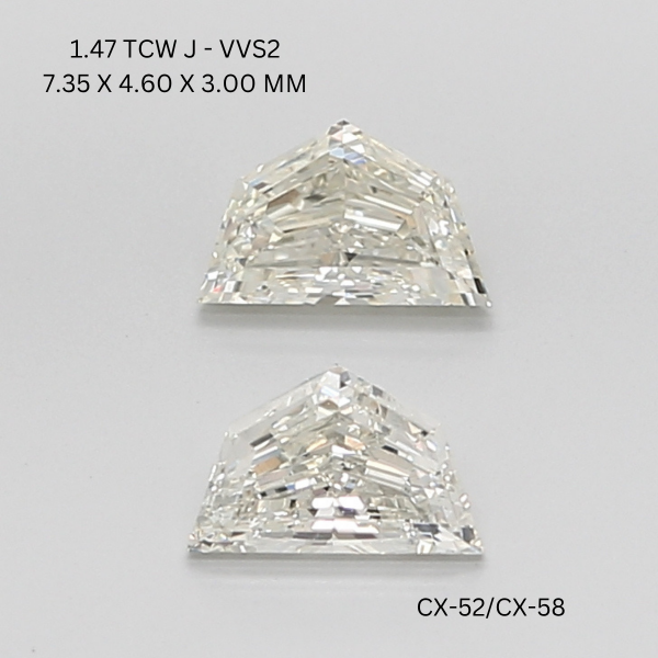 1.47 CT J VVS2 CADILLAC diamond Pairs Inventory