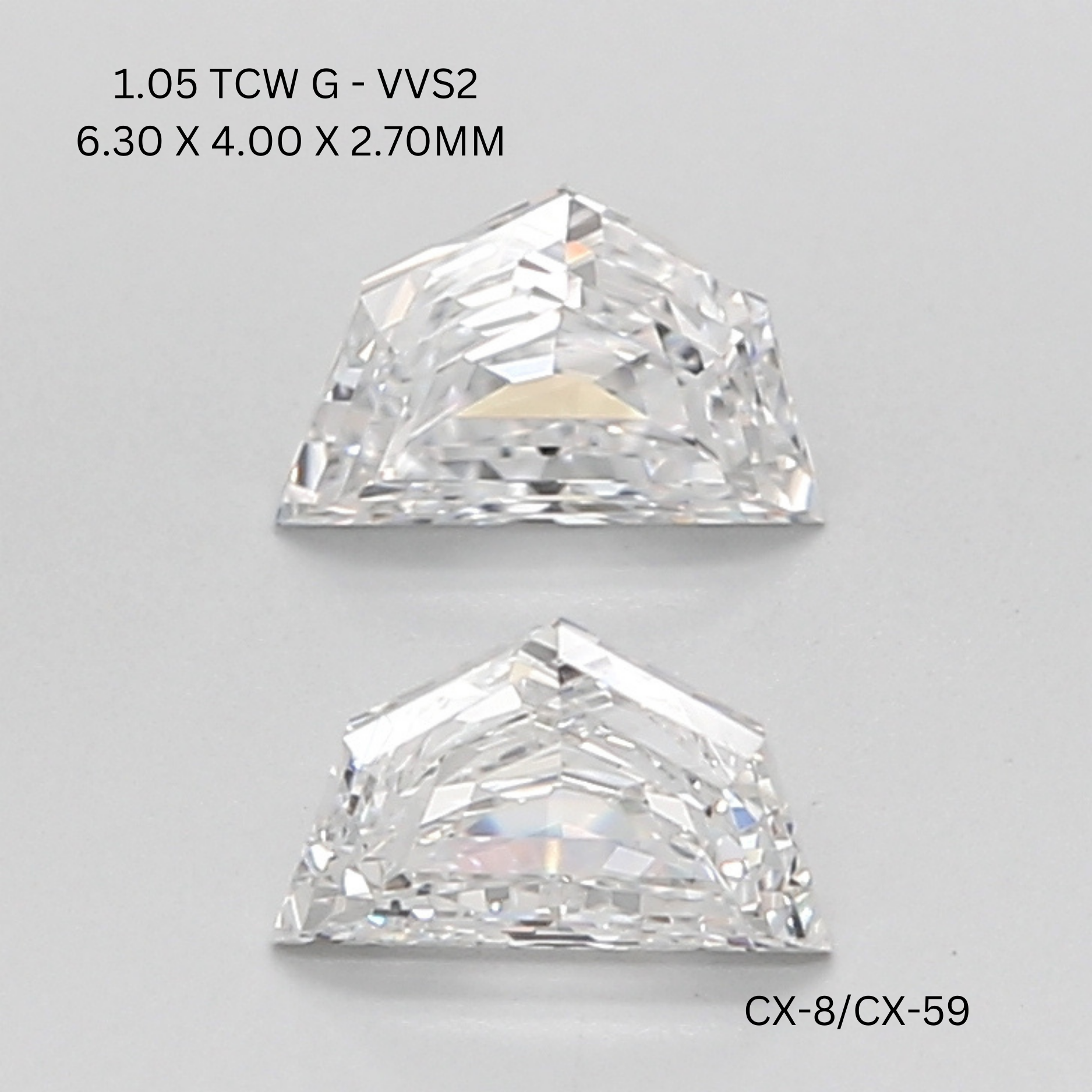 1 CT E VVS2 CADILLAC diamond Pairs Inventory