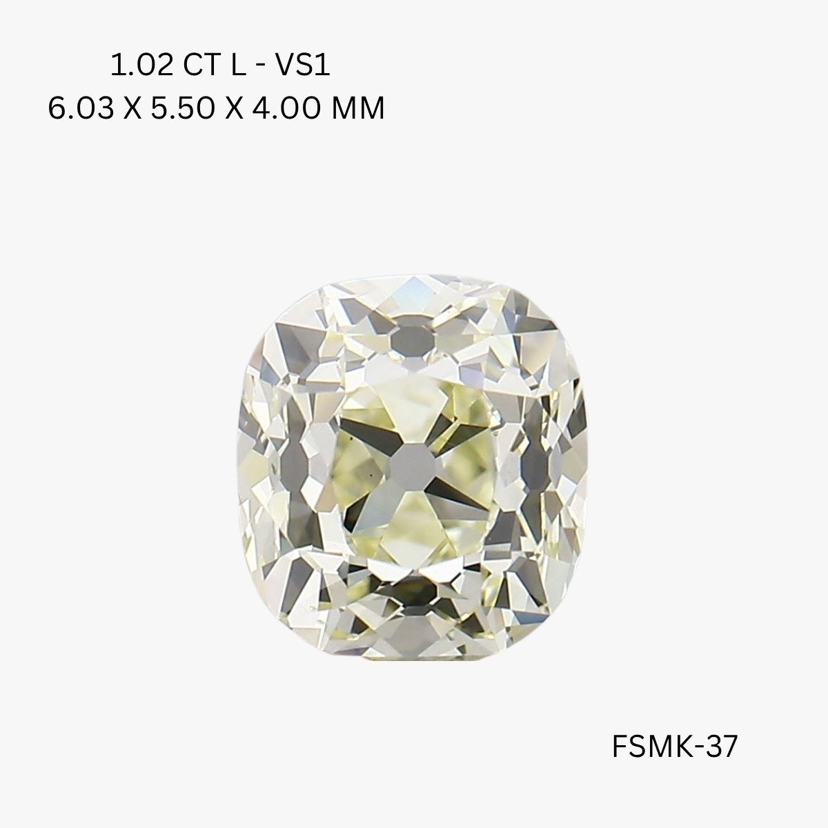 1.02 CT L VS1 CUSHION diamond Fancy Shape