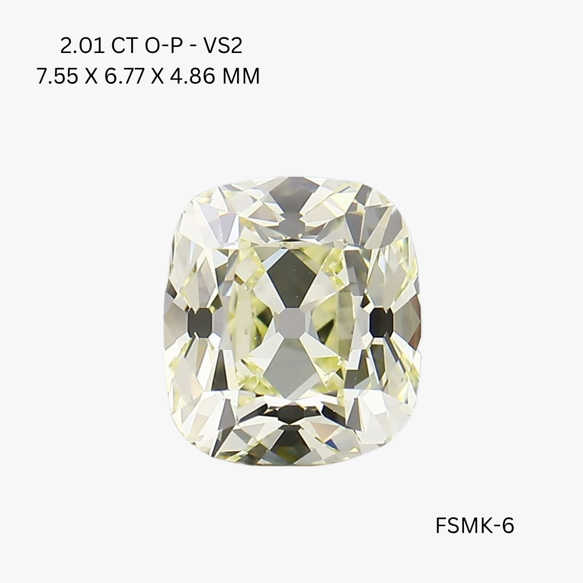 2.01 CT N/A VS2 CUSHION diamond Fancy Shape