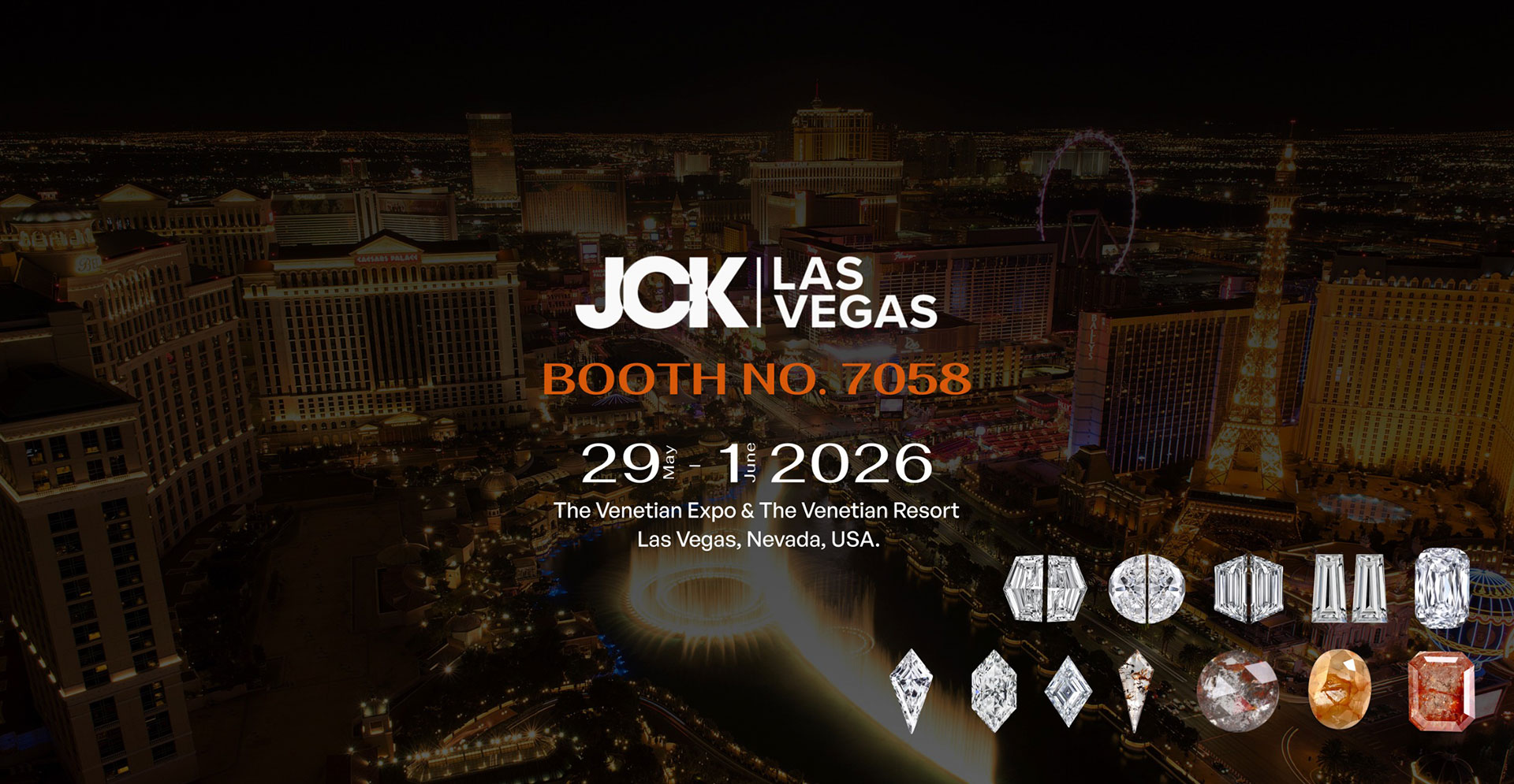 JCK Las Vegas Diamond Show 2026 - OM Jewels Inc