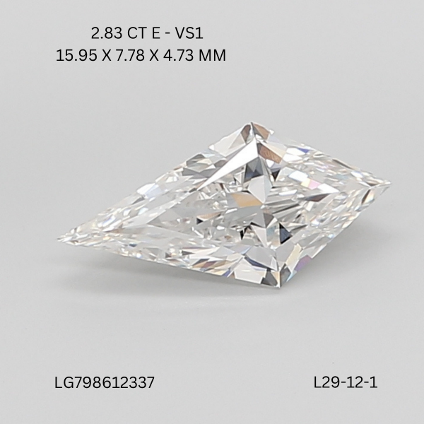 2.83 CT E VS1 KITE diamond Fancy Shape