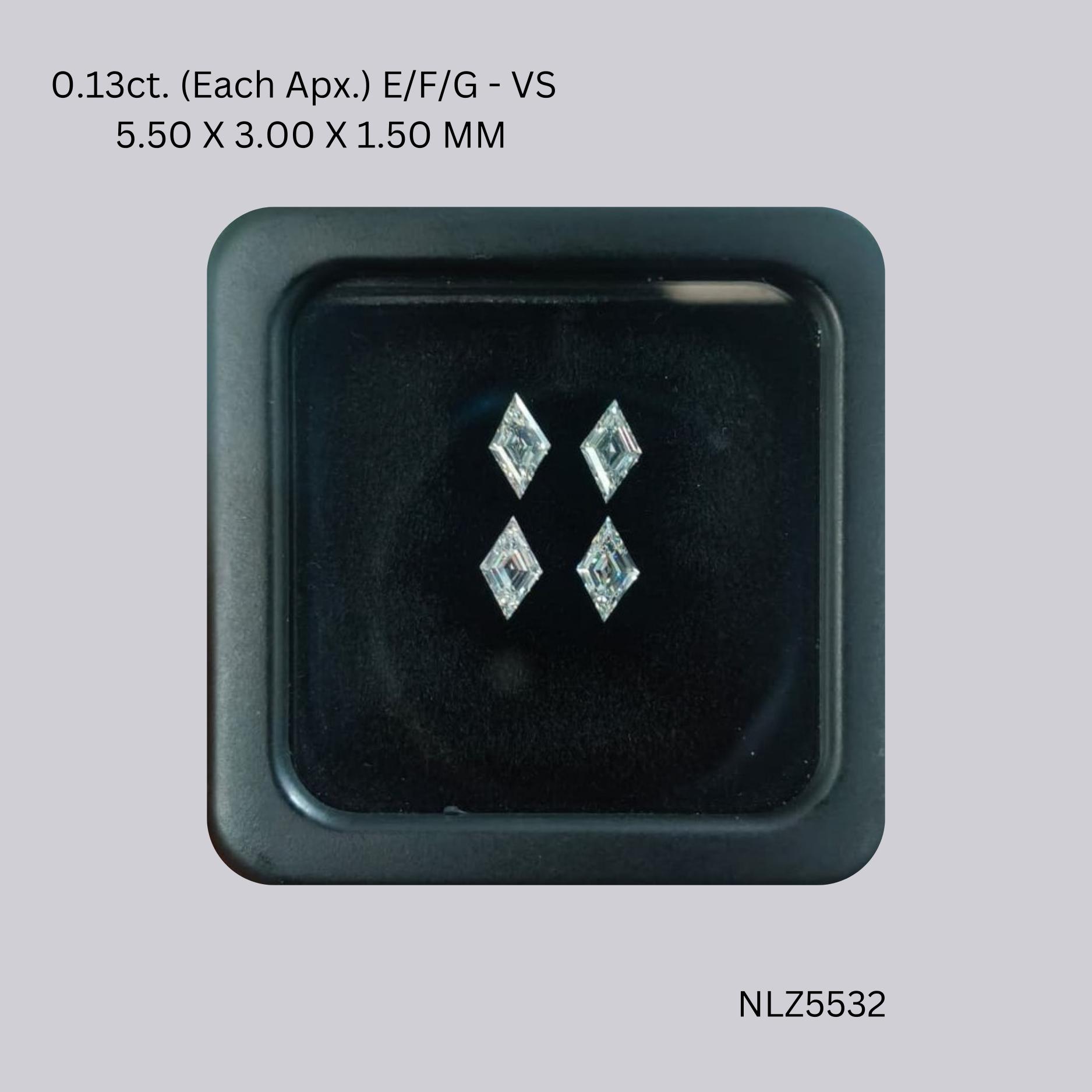 0.55 CT E/F/G VS LOZENGE diamond Layout
