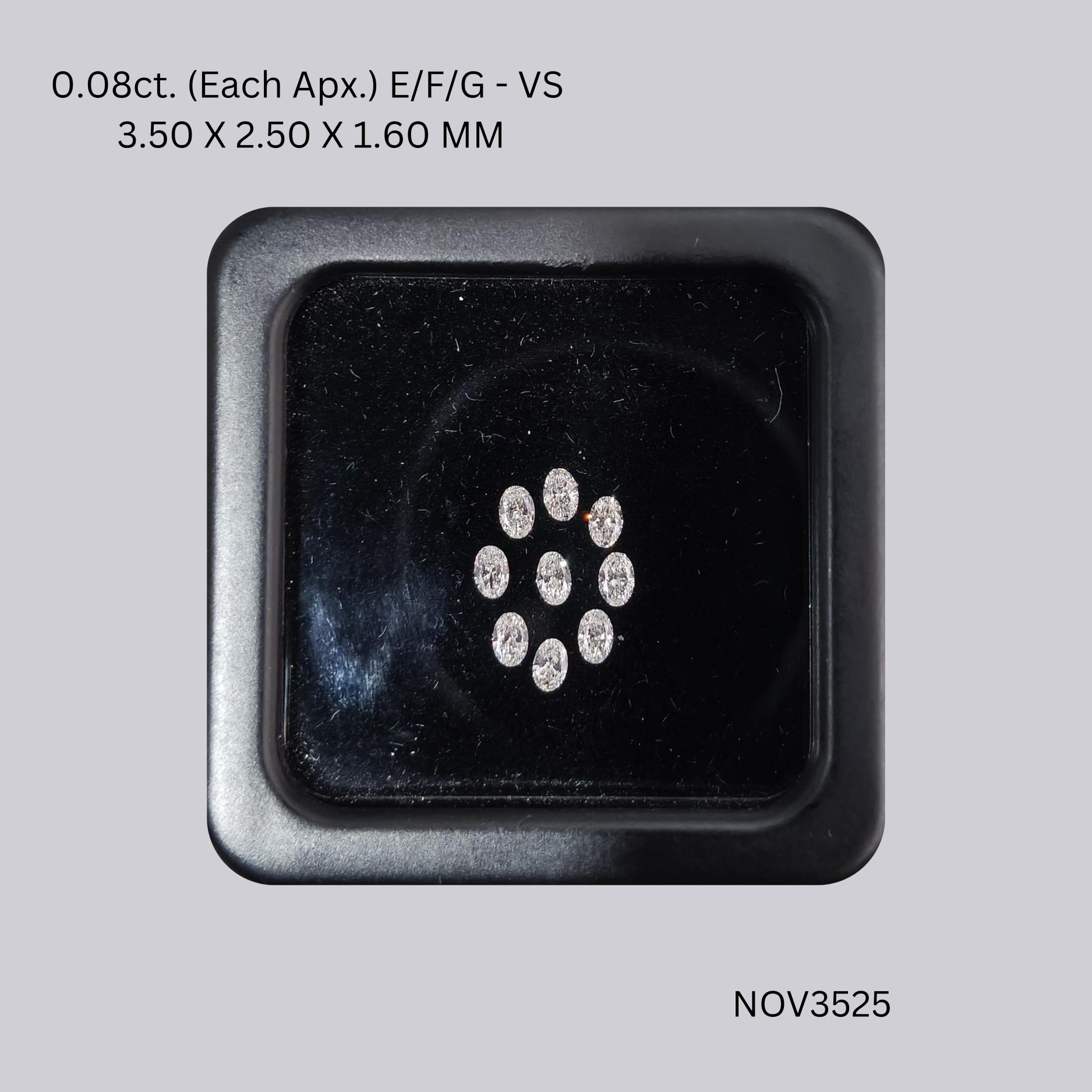 3.86 CT E/F/G VS OVAL diamond Layout
