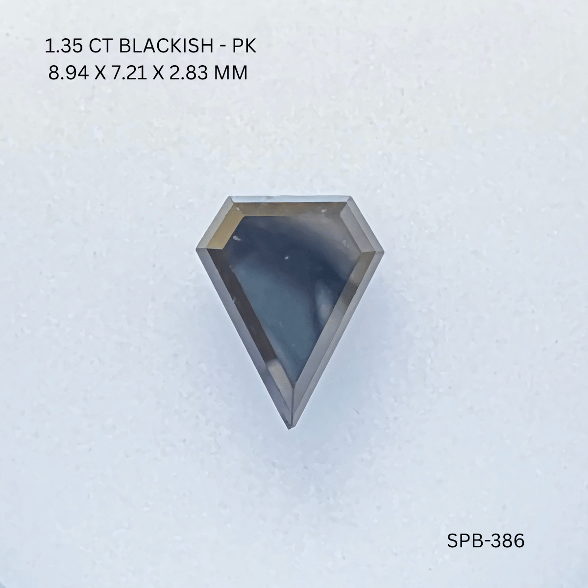 1.35 CT BLACKISH PK DIAMOND diamond Salt & Pepper