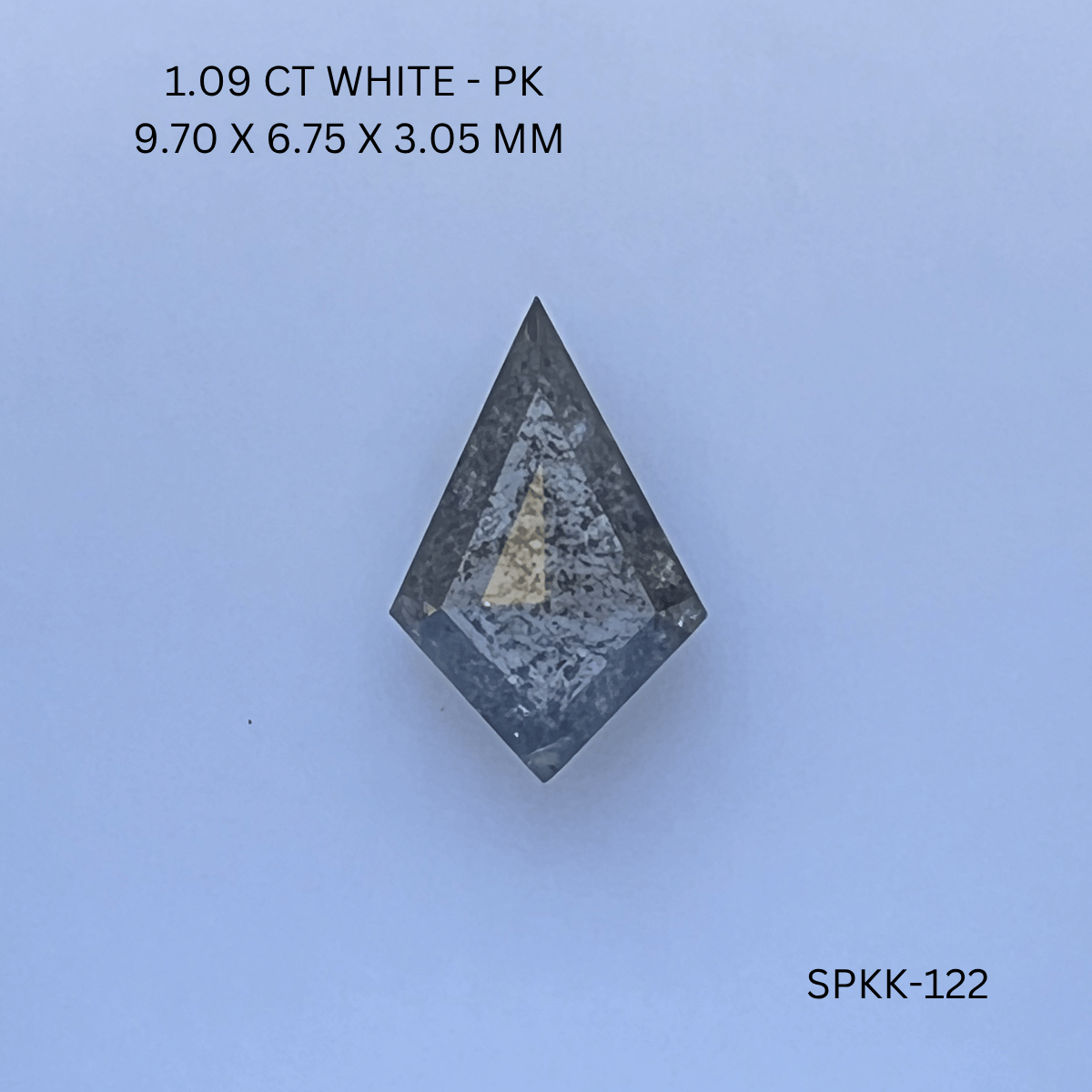 1.09 CT G PK KITE diamond Salt & Pepper