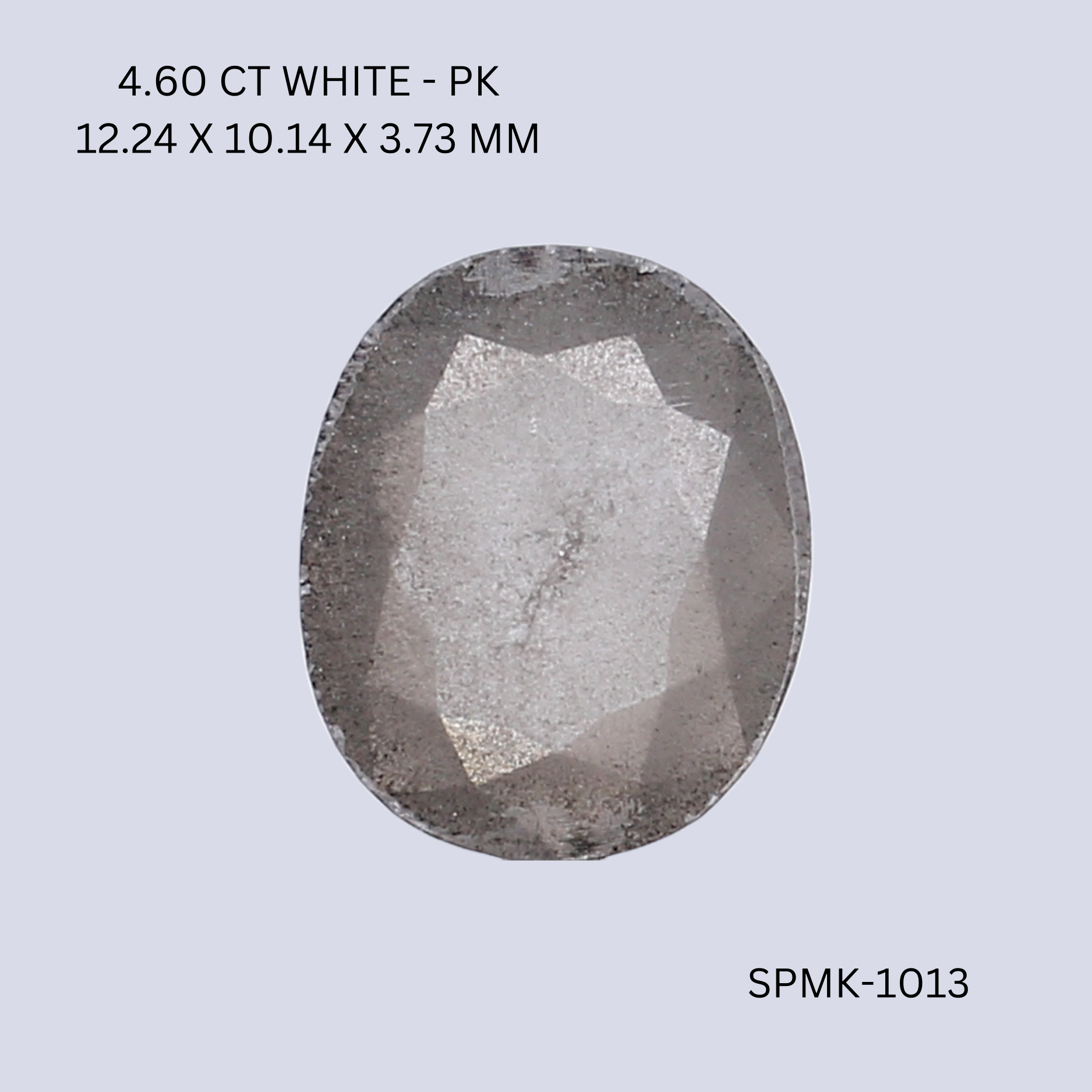 4.60 CT WHITE PK CUSHION diamond Fancy Shape