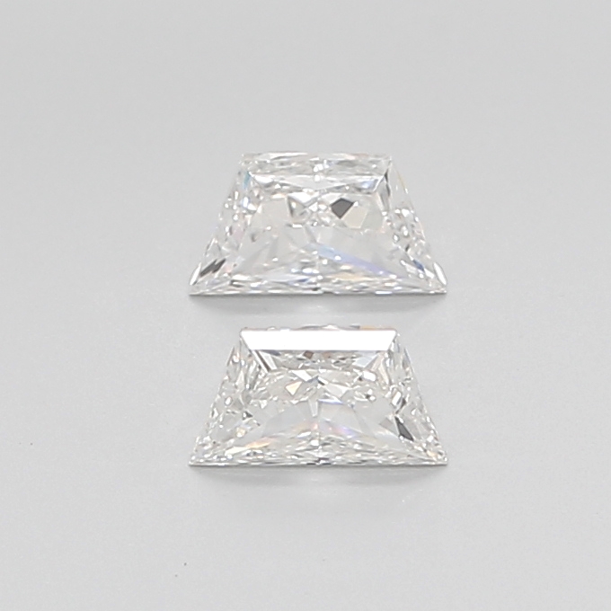 0.89 CT H VVS2 TRAPEZOID diamond Pairs Inventory