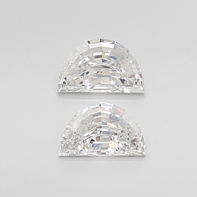 0.71 CT G VVS2 HALF MOON diamond Pairs Inventory
