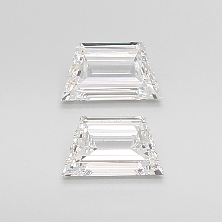 1.17 CT E SI2 TRAPEZOID diamond Pairs Inventory