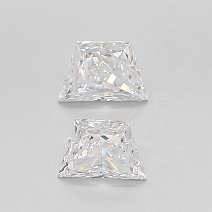 0.66 CT E VVS2 TRAPEZOID diamond Pairs Inventory