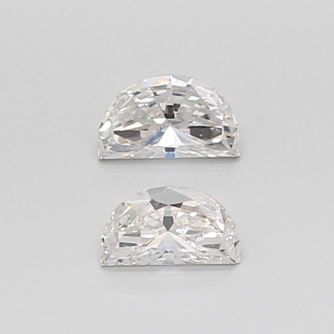 0.38 CT H VS2 HALF MOON diamond Pairs Inventory