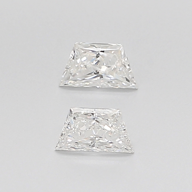 0.34 CT G VVS2 TRAPEZOID diamond Pairs Inventory
