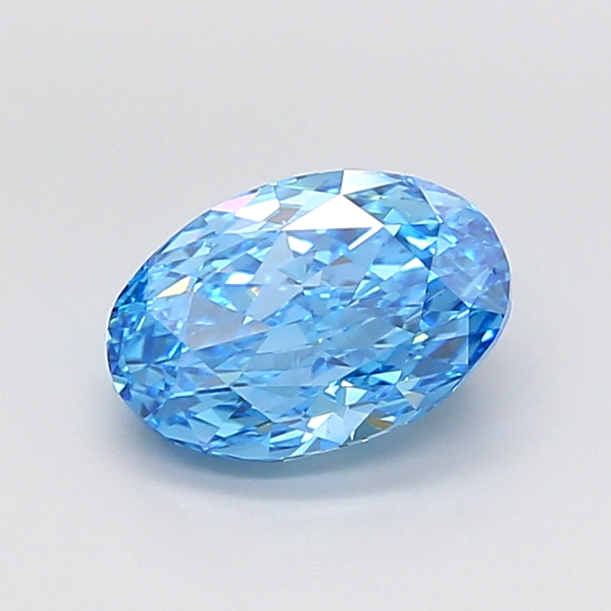 2.44 CT BLUE VS1 OVAL diamond Fancy Shape