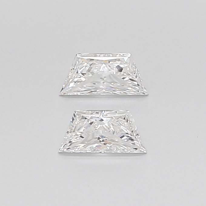 0.31 CT F VVS2 TRAPEZOID diamond Pairs Inventory
