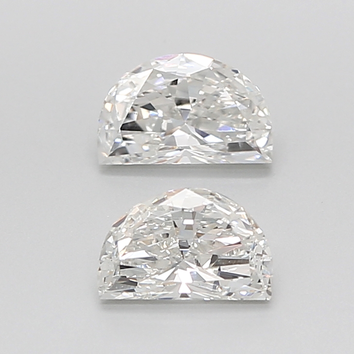 0.78 CT G VS2 HALF MOON diamond Pairs Inventory