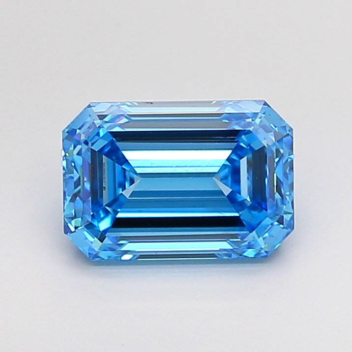 2.05 CT BLUE VS1 EMERALD diamond Fancy Shape