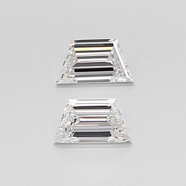 0.31 CT F VVS2 TRAPEZOID diamond Pairs Inventory