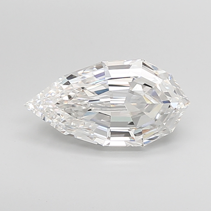 3.67 CT E VVS2 PEAR diamond Fancyshape