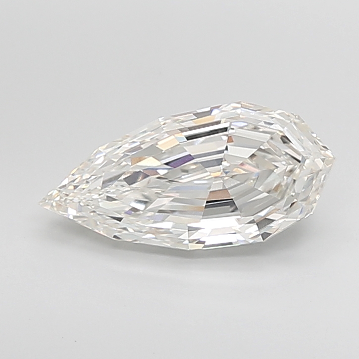3.81 CT F VVS2 PEAR diamond Fancy Shape