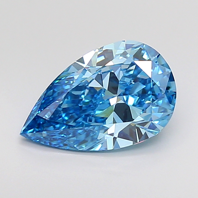 2.34 CT BLUE VS1 PEAR diamond Fancy Shape