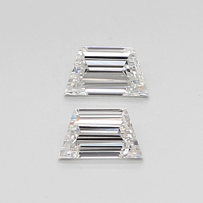0.53 CT H VS1 TRAPEZOID diamond Pairs Inventory