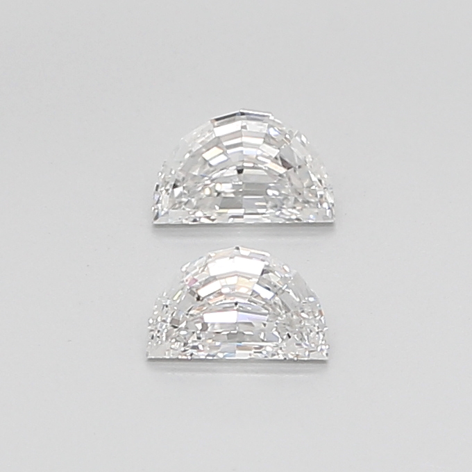 0.65 CT G VS1 HALF MOON diamond Pairs Inventory