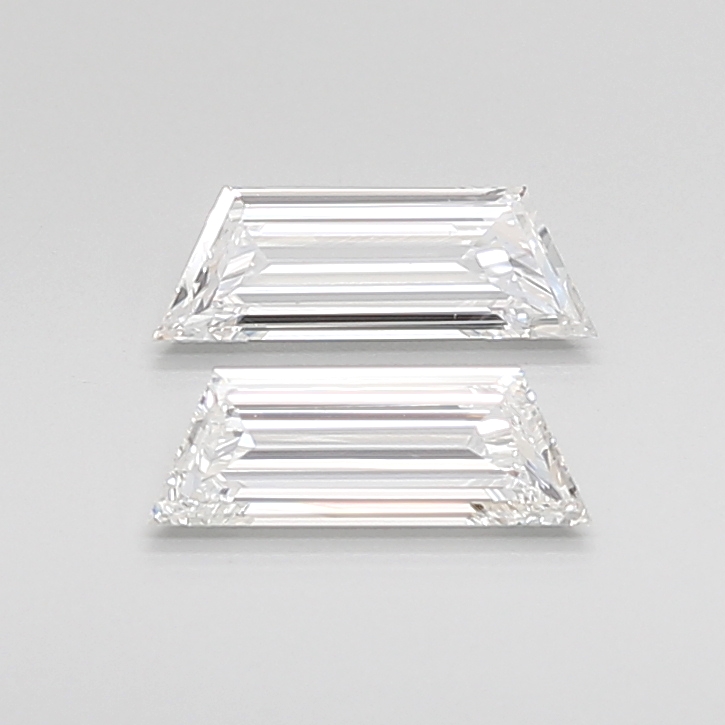 0.79 CT F VS1 TRAPEZOID diamond Pairs Inventory