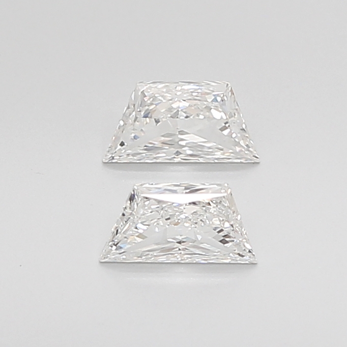 0.59 CT H VVS2 TRAPEZOID diamond Pairs Inventory