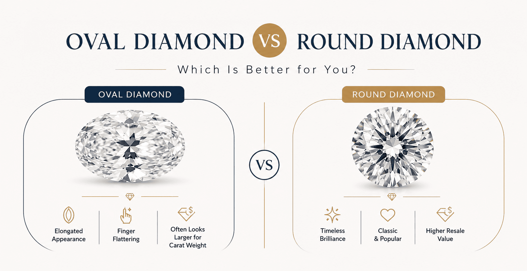 Oval Vs Round Diamond Guide