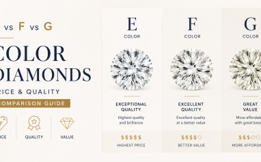 E vs F vs G Color Diamond